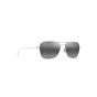 MAUI JIM 675-17A GREY NA'AUAO SHINY SILVER WITH CRYSTAL