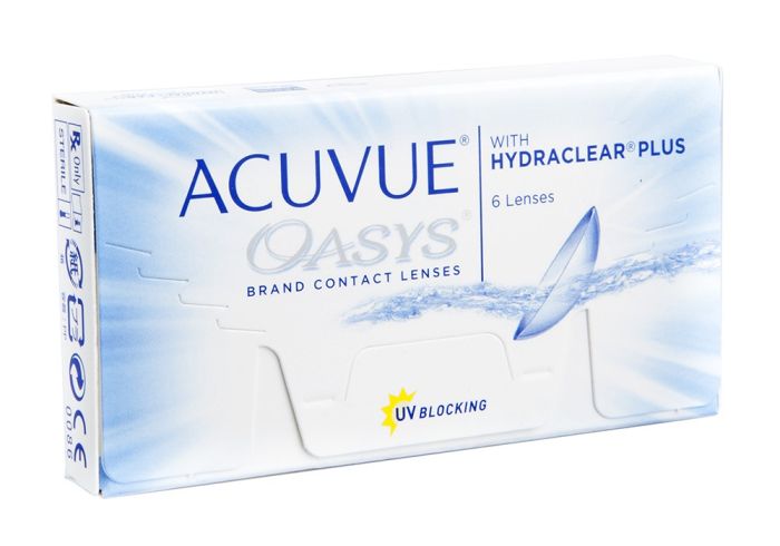 ACUVUE OASYS (6 PACK) JOHNSON & JOHNSON ΔΕΚΑΠΕΝΘΗΜΕΡΟΙ ΦΑΚΟΙ ΕΠΑΦΗΣ ΜΥΩΠΙΑΣ - ΥΠΕΡΜΕΤΡΩΠΙΑΣ