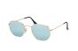 RAY-BAN RB3548N 001/30 54 HEXAGONAL METAL FLAT LENSES