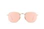 RAY-BAN RB3548N 001/Z2 54 HEXAGONAL METAL FLAT LENSES