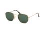 RAY-BAN RB3548N 001 51 HEXAGONAL METAL FLAT LENSES