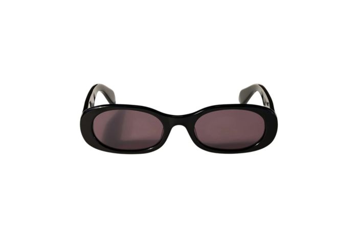 OFF WHITE OW1033 1007 SHINY BLACK WITH SMOKE LENSES 54 ADAMS