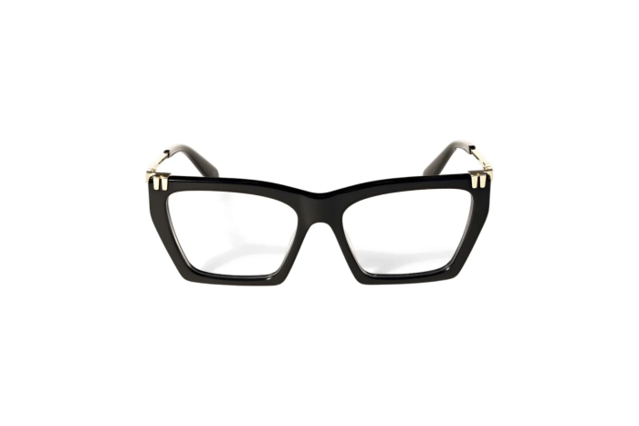 OFF WHITE OW5037 1000 SHINY BLACK GOLD METAL 55 