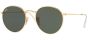 RAY-BAN RB3447N 001 53 ROUND METAL FLAT LENSES