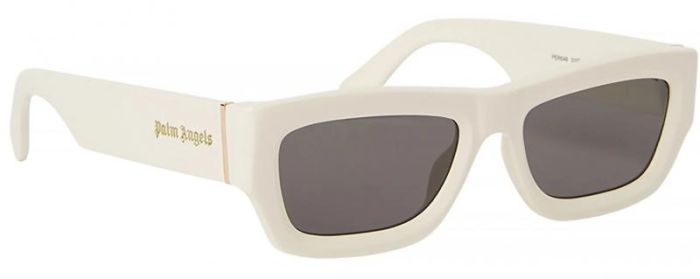 PALM ANGELS AUBERRY PERI048 0107 WHITE DARK GREY