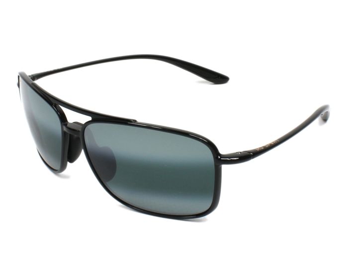 MAUI JIM 437-02 KAUPO GAP GREY BLACK GLOSS
