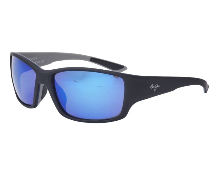 MAUI JIM B810-53B BLUE LOCAL KINE SOFT BLACK/SEA BLUE/GREY