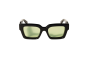 OFF WHITE OW1022 1050 SHINY BLACK WITH LIGHT GREEN LENSES 50 VIRGIL