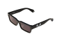 OFF WHITE OW1032 1007 SHINY BLACK WITH SMOKE LENSES 55 HUNTINGTON