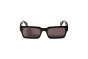 OFF WHITE OW1032 1007 SHINY BLACK WITH SMOKE LENSES 55 HUNTINGTON