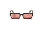 OFF WHITE OW1032 1025 SHINY BLACK WITH RED LENSES 55 HUNTINGTON