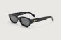 PALM ANGELS PA1022 1007 SHINY BLACK WITH BLACK LENSES 53 EAGLE