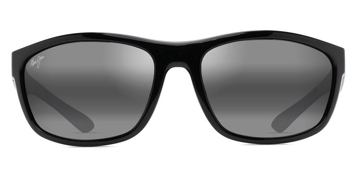 MAUI JIM 869-02 NUU LANDING BLACK GLOSS WITH BLACK RUBBER