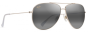MAUI JIM 674-16A GREY HAU OLI XL SHINY LIGHT GOLD WITH CRYSTAL