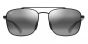 MAUI JIM 645-02 GREY PIWAI ASIAN FIT MATTE BLACK WITH GREY
