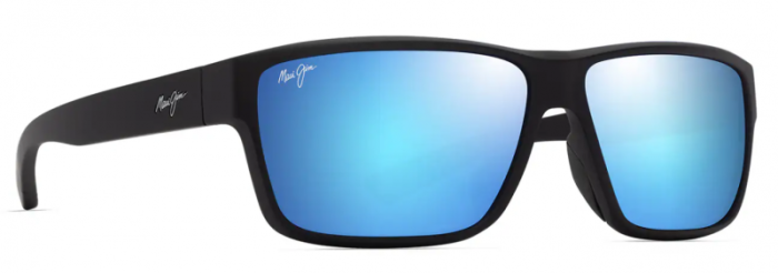 MAUI JIM B662-02 BLUE HAWAII UILA ASIAN FIT MATTE BLACK