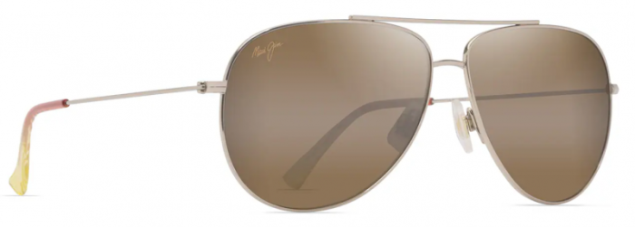 MAUI JIM H674-16B HCL HAU OLI XL SHINY LIGHT GOLD WITH ORANGE & YELLOW