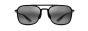 MAUI JIM 447-02 KEOKEA GREY BLACK GLOSS