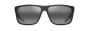 MAUI JIM 598-02 GREY LEHOPULU MATTE BLACK