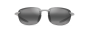 MAUI JIM 676-17 GREY HOOKIPA ULTRA METALLIC MATTE SILVER