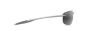 MAUI JIM 676-17 GREY HOOKIPA ULTRA METALLIC MATTE SILVER