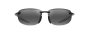 MAUI JIM 677-02 GREY HO'OKIPA ULTRA AF MATTE BLACK