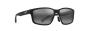 MAUI JIM 686-02 GREY WALEWAHA AF MATTE BLACK