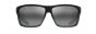 MAUI JIM 839-11D GREY ALENUIHAHA GREY BLACK STRIPE