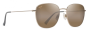 MAUI JIM H657-16A HCL OLALI ASIAN FIT SHINY LIGHT GOLD WITH GREYISH-GREEN