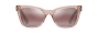 MAUI JIM R689-09 ROSE HIWAHIWA SHINY TRANSPARENT ANTIQUE PINK