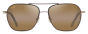 MAUI JIM H877-01 MANO HCL DARK BROWN WITH GOLD STRIPE