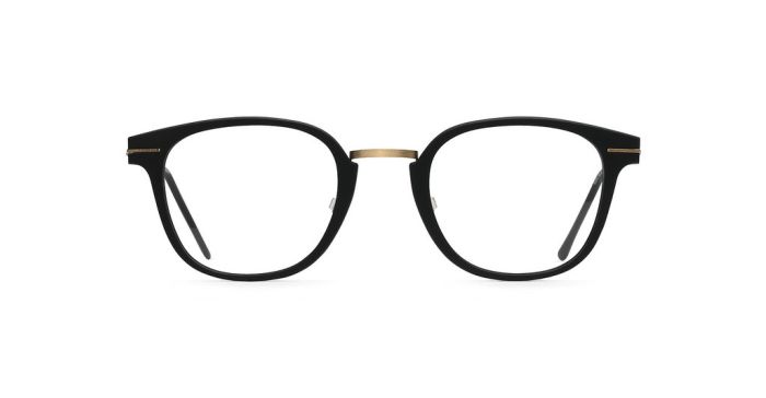 MAUI JIM MJO2412 2M NYLON BLACK MATTE WITH GOLD TEMPLES