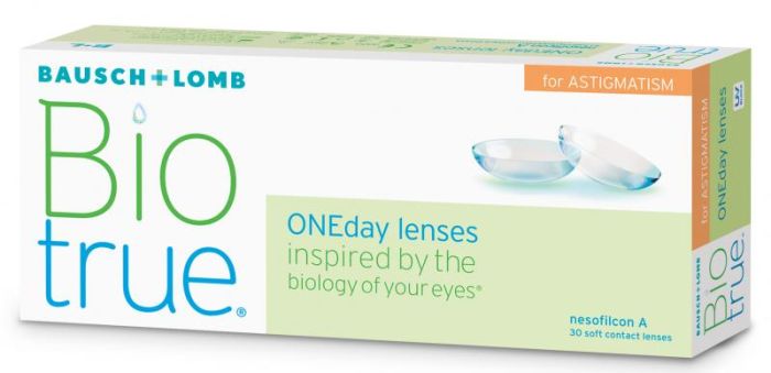 BIOTRUE ONE DAY FOR ASTIGMATISM 30 PACK ΗΜΕΡΗΣΙΟΙ ΦΑΚΟΙ ΕΠΑΦΗΣ ΑΣΤΙΓΜΑΤΙΣΜΟΥ