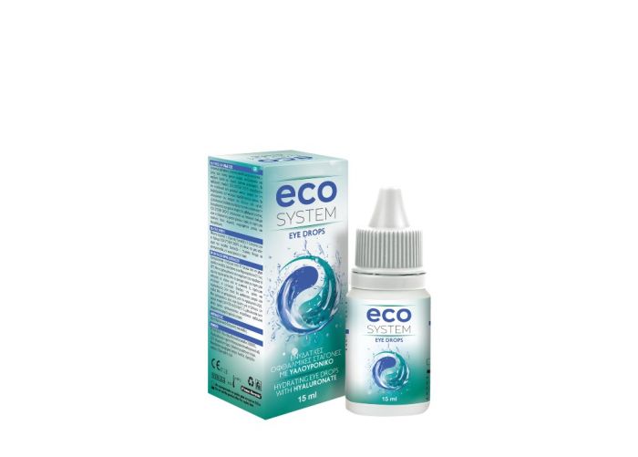 ECOSYSTEM EYE DROPS ΟΦΘΑΛΜΙΚΕΣ ΣΤΑΓΟΝΕΣ ΜΕ ΥΑΛΟΥΡΟΝΙΚΟ ΝΑΤΡΙΟ 15ML